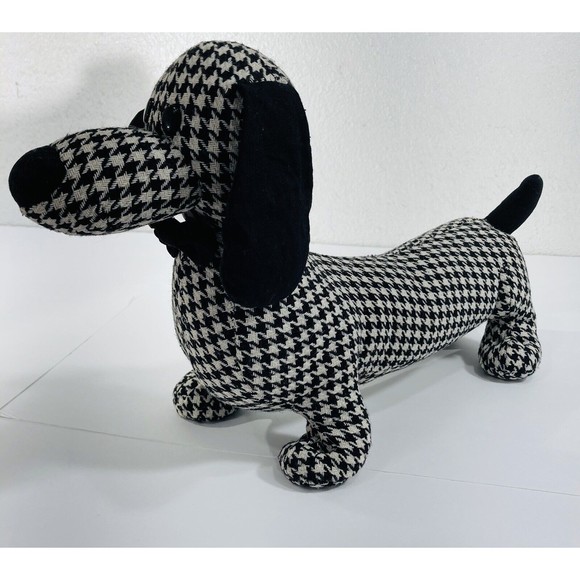 Kids of America DACHSHUND Wiener Dog Animal 15" Plush Stuffed Houndstooth 2012 - Picture 1 of 11